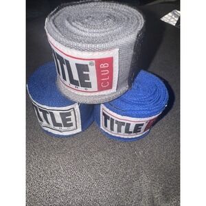 Title Boxing Semi Elastic Mexican Handwraps - 2 Blue 1 Gray